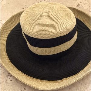Gold and black summer hat